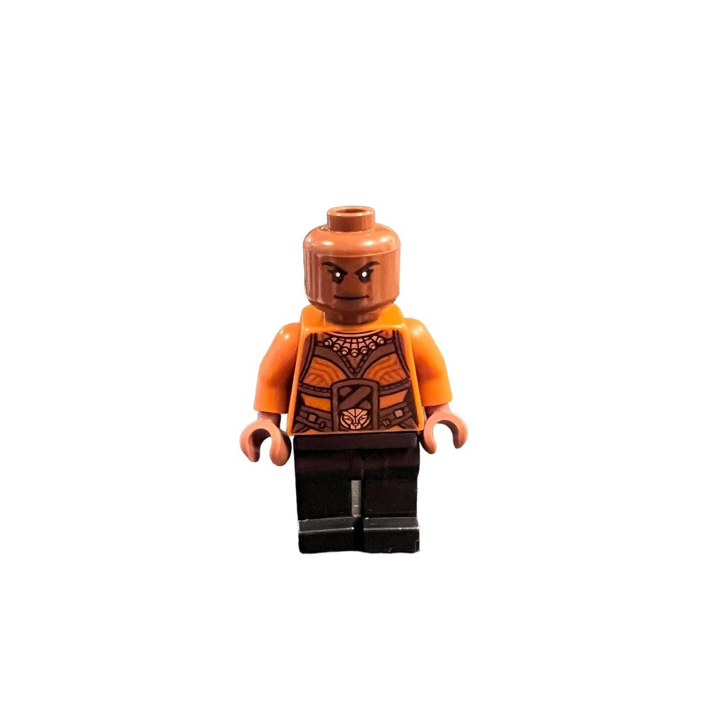 LEGO MARVEL‎ SUPER HEROES Okoye Minifigure 76099 BLACK PANTHER sh476 Orange Top